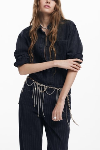 Jean straight taille haute - Noir