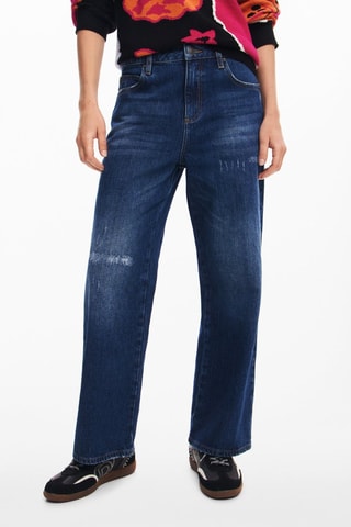 Jean taille haute - Bleu