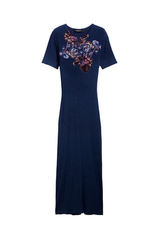 Robe fourreau - Bleu marine