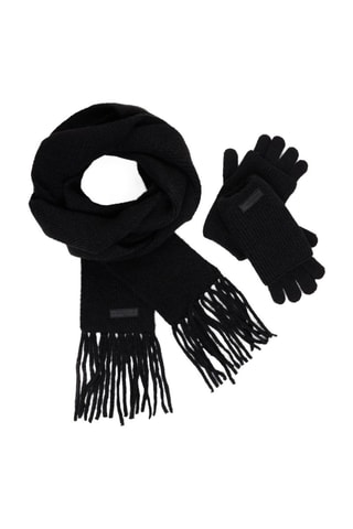 Gants et écharpe - Noir
