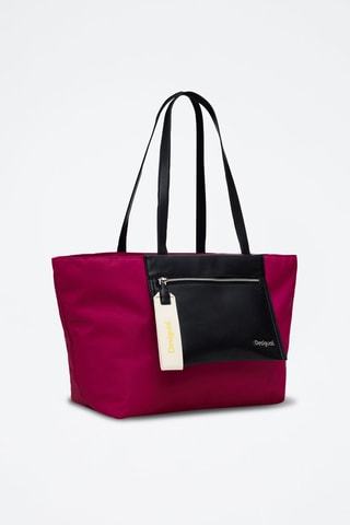 Cabas - Blanc, noir et rose