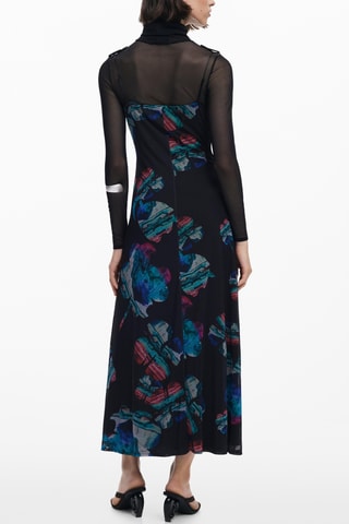 Robe midi 2-en-1 - Noir