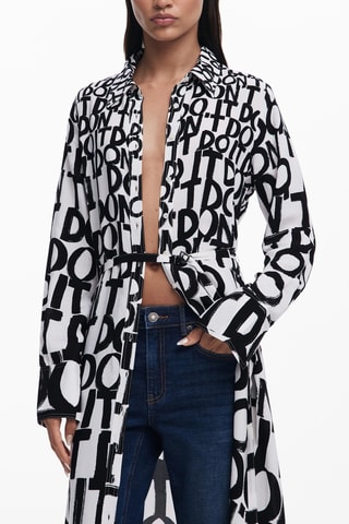 Robe chemise - Écru