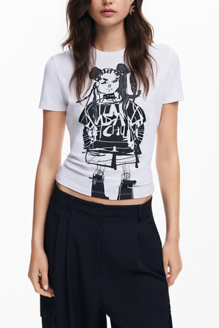 T-shirt slim - Blanc