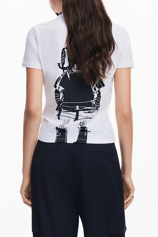 T-shirt slim - Blanc
