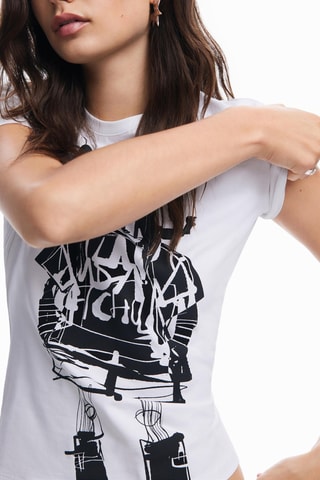 T-shirt slim - Blanc