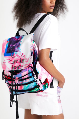 Sac à dos - Blanc et rose