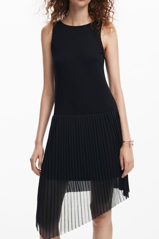 Robe trompe-l'œil oversize - Noir
