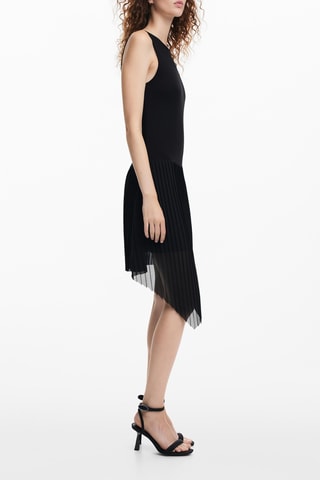 Robe trompe-l'œil oversize - Noir