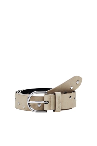 Ceinture en cuir - Beige