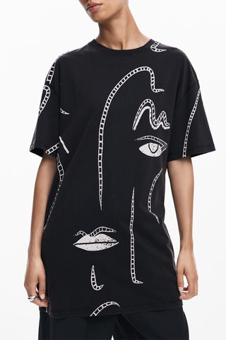 Robe T-shirt - Noir