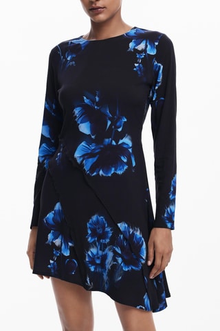 Robe patineuse - Noir et bleu