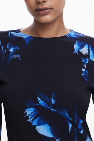 Robe patineuse - Noir et bleu