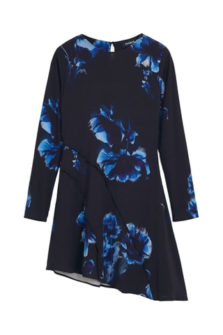 Robe patineuse - Noir et bleu