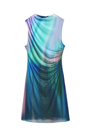 Robe droite - Bleu