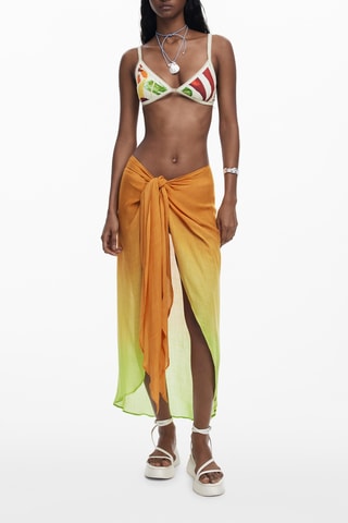 Paréo dip and dye - Orange