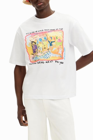 T-shirt regular - Blanc