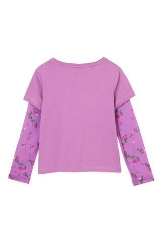 T-shirt trompe-l'œil - Violet