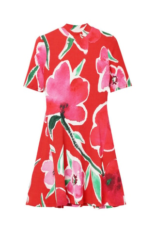 Robe trapèze  e - Rouge