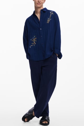 Chemise regular - Bleu marine
