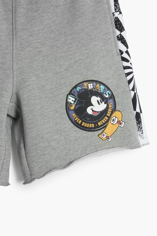Short Mickey Disney - Gris clair