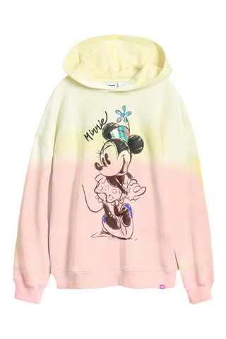 Sweat à capuche Minnie Disney - Jaune