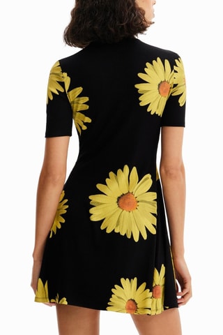 Robe pull - Noir et jaune