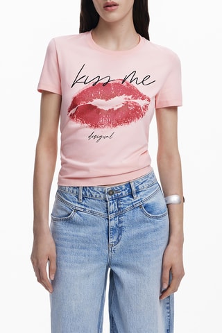 T-shirt regular - Rose