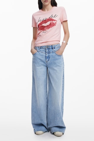 T-shirt regular - Rose