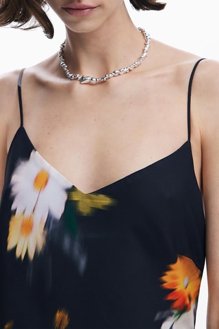 Robe longue sans manches - Noir
