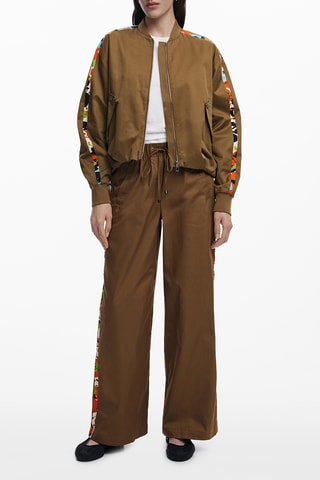 Pantalon wide legs - Camel
