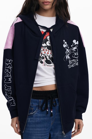 Veste regular à capuche - Bleu