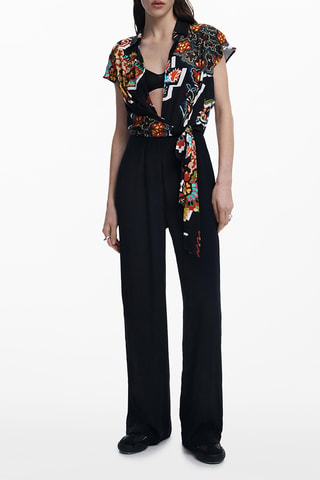 Pantalon regular - Noir