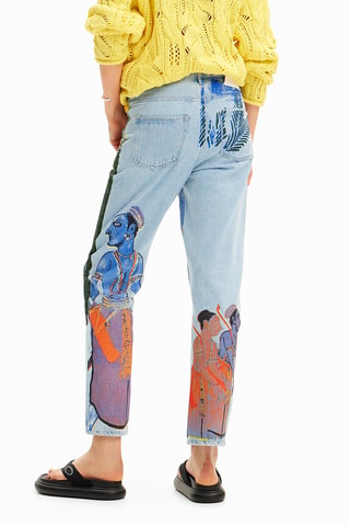 Pantalon regular - Bleu