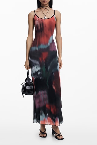 Robe longue sans manches - Rouge