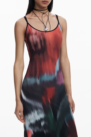 Robe longue sans manches - Rouge