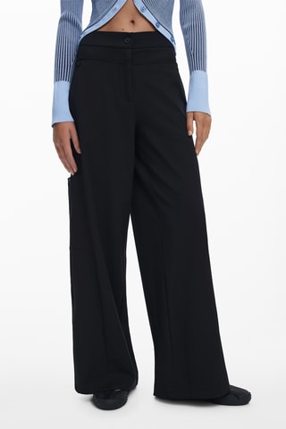 Pantalon regular - Noir