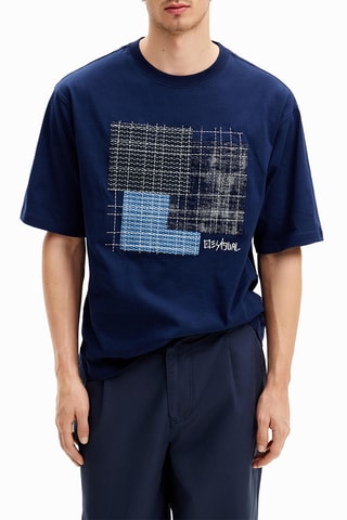 T-shirt regular - Bleu
