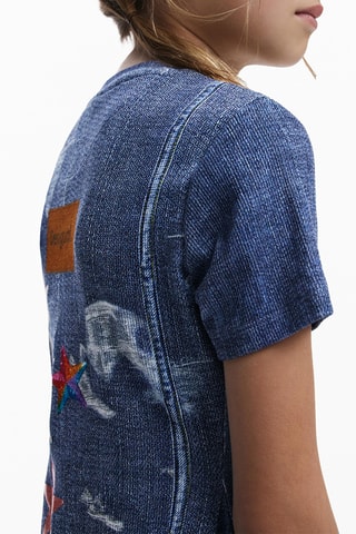 Robe trapèze - Bleu