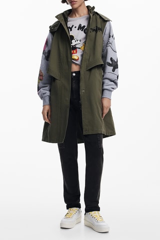 Parka regular à capuche - Vert