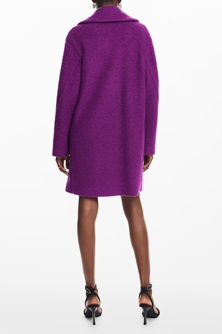 Manteau regular en laine - Violet