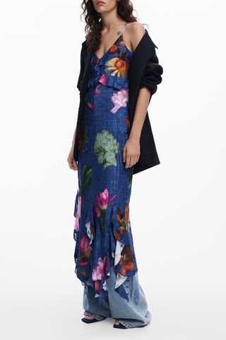 Robe longue sans manches - Bleu