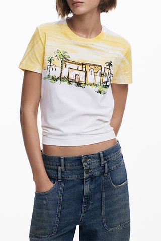 T-shirt regular - Corail
