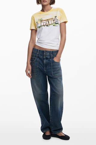 T-shirt regular - Corail