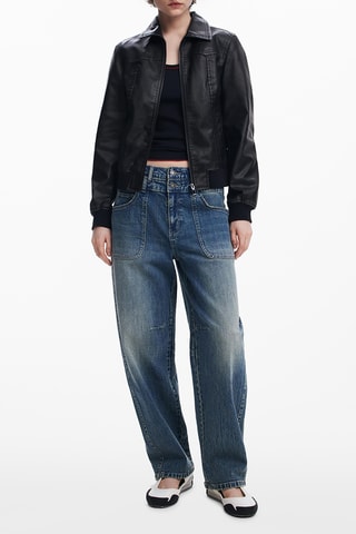Blouson regular - Noir