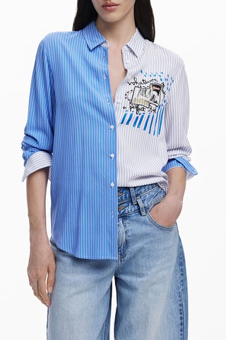 Chemise regular - Bleu
