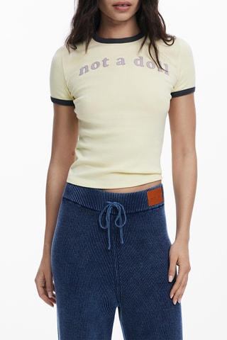 T-shirt regular - Jaune