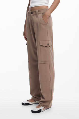 Pantalon regular - Camel