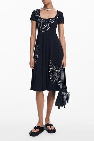 Robe midi - Noir