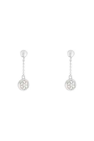 Orecchini Comme sur un nuage - Oro bianco e diamanti